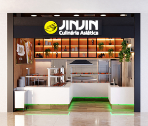 Fachada de um restaurante Jin Jin