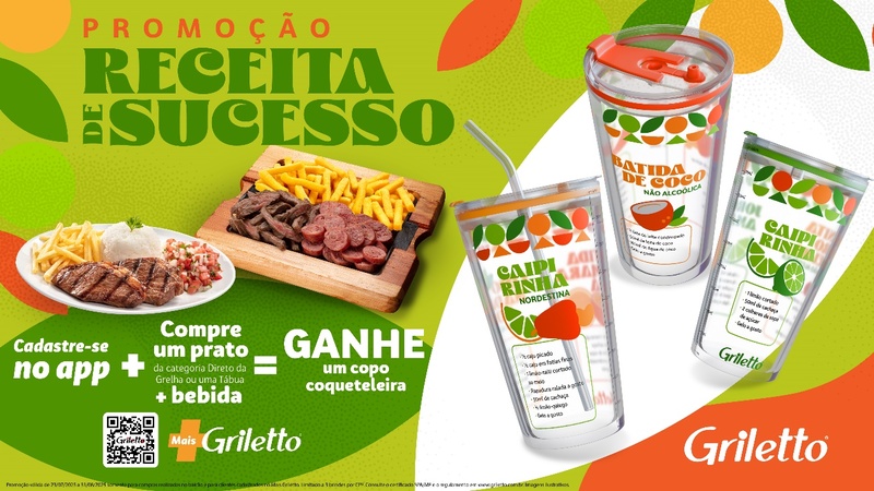 ‘Receita de Sucesso’: copos coqueteleiras são opções de presente exclusivo no Dia dos Pais a clientes ‘Mais Griletto’