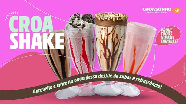Croasonho faz festival de Milk-shake para as temporadas de calor e Carnaval